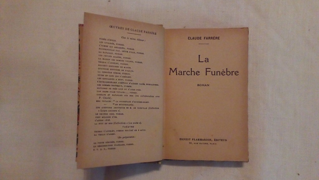 La marche fenubre - Claude Farrere 1929
