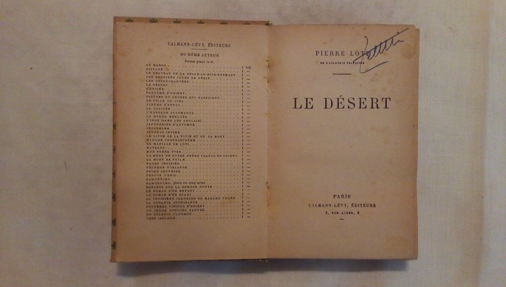Le desert - Pierre loti 