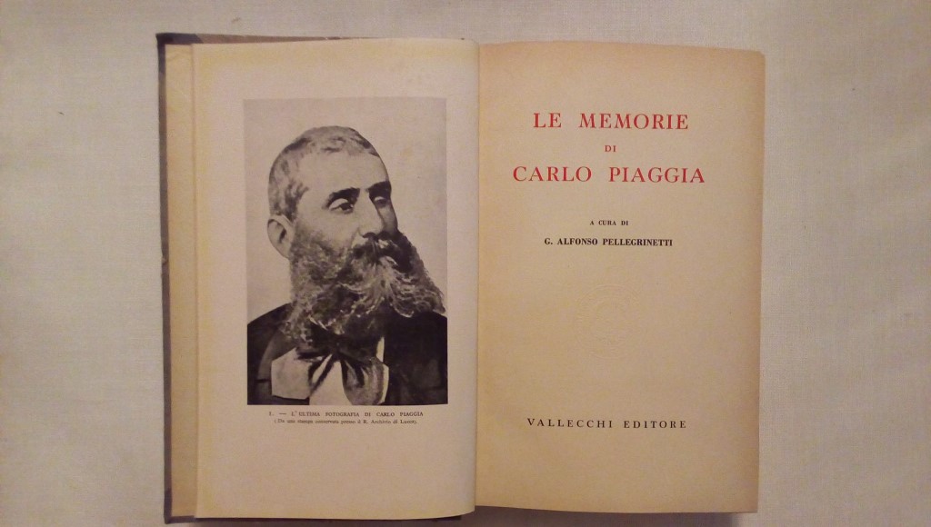 Le memorie di Carlo Piaggia - G. Alfonso Pellegrinetti 1941