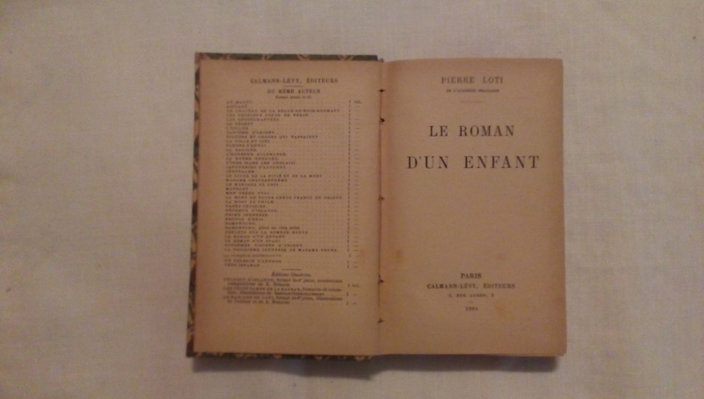 Le roman d'un enfant - Pierre Loti 1924