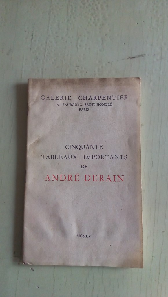 Libretto/ Opuscolo  cinquante tableaux importants de ANDRE' DERAIN