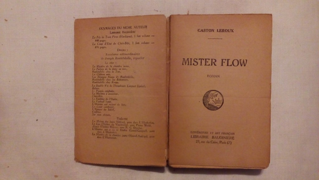 Mister Flow roman - Gaston Leroux 
