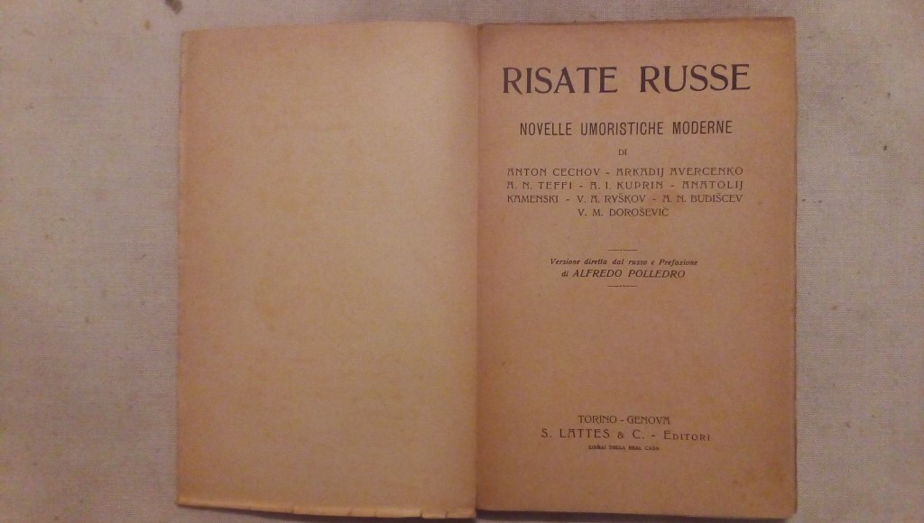 Novelle umoristiche moderne Alfredo Polledro - S.Lattes & C. editori Genova