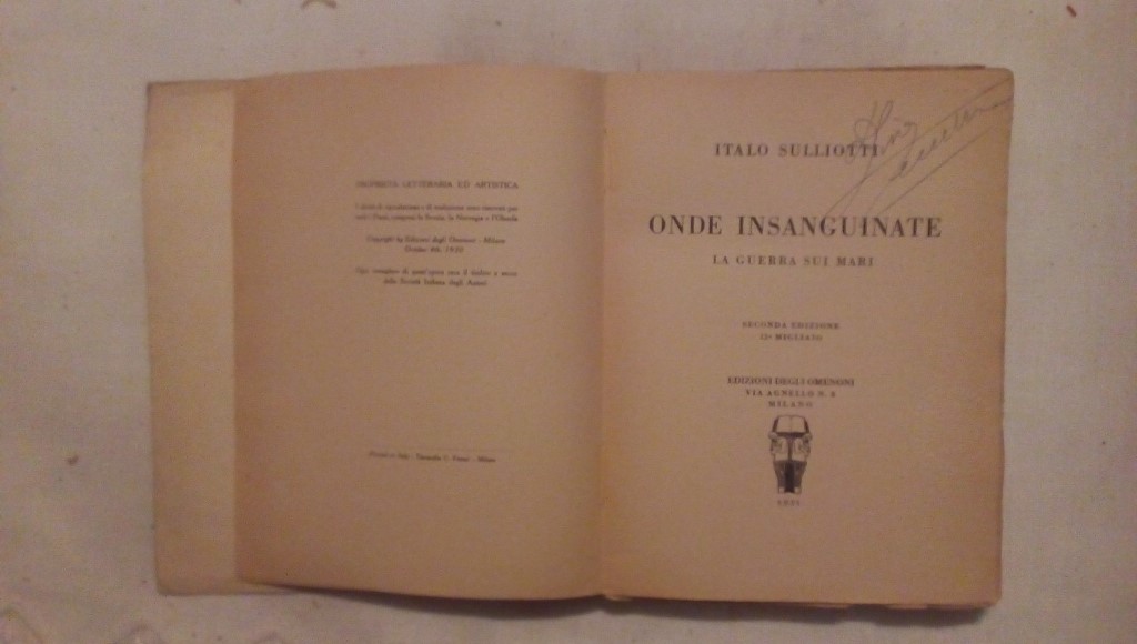Onde insanguinate - Italo Sullotti Omenoni edizioni