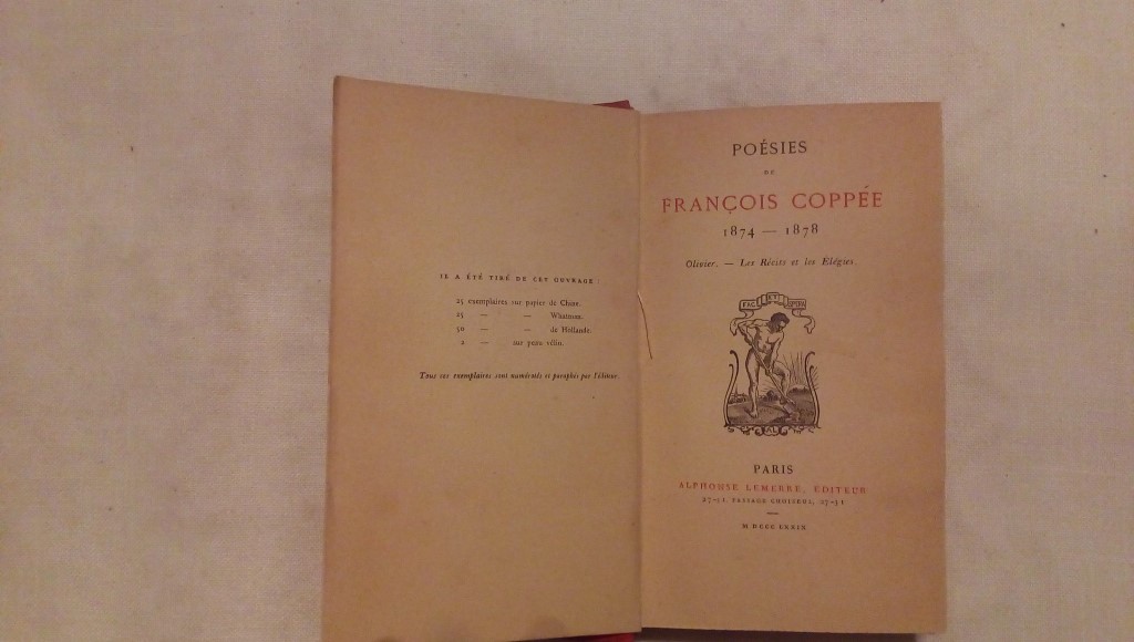 Poesies de Francois Coppee 