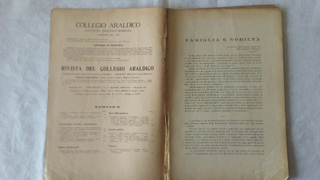 Rivista del collegio araldico. (rivista araldica) vintage febbraio 1940