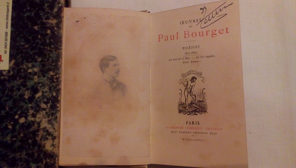 Ueovres de Paul Bourget Poesies