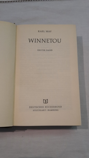 Winnetou - karl May Deutscher Bucherbund Stuttgart - Hamburg